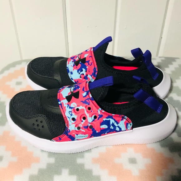 NWT UNDER ARMOUR BIG KIDS GGS RUNPLAY CAMO - BLACK CAMO - Picture 9 of 14